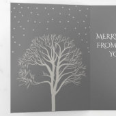 Winterwaterschilderij Drieluik Wenskaart (Binnenzijde eerst)