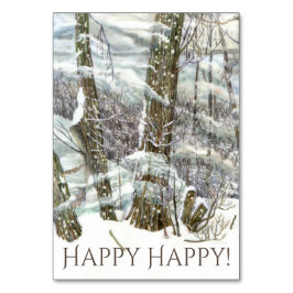 Winterwaterschilderij Kaart