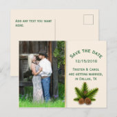 Winterweddenschappen bewaren het Briefkaart Datum (Voorkant / Achterkant)