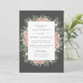 winterwedstrijd waterverf floral bruiloft (Staand voorkant)