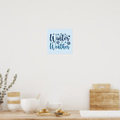 Winterweer - Snowy Holiday Typography Poster (Keuken)