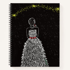 Winterwensen op een Star-laptop Notitieboek