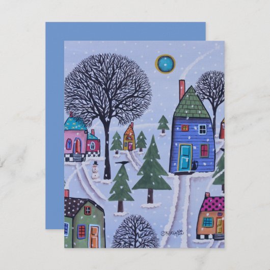 WinterWenskaart (Voorkant / Achterkant)