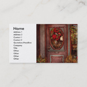 Winterwinkel - geperst voor de feestdagen visitekaartje