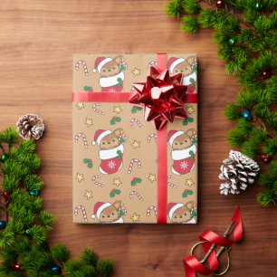 winterwinterdieren in de winter cadeaupapier
