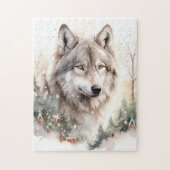 Winterwolf puzzel (Verticaal)