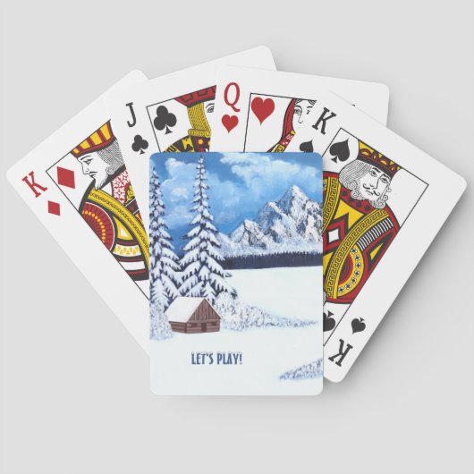 winterwonder pokerkaarten (Achterkant)