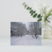 Winterwonderland Briefkaart (Staand voorkant)