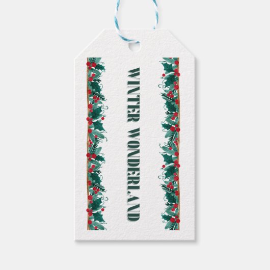 Winterwonderland Cadeaulabel (Voorkant)