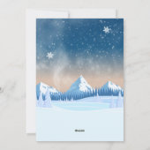 Winterwonderland Feestdagenkaart (Achterkant)