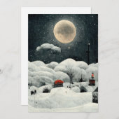 Winterwonderland kerstkaart (Voorkant / Achterkant)