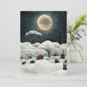 Winterwonderland kerstkaart (Staand voorkant)