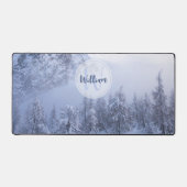 Winterwonderland sneeuwmoesson bureaumat (Voorkant)