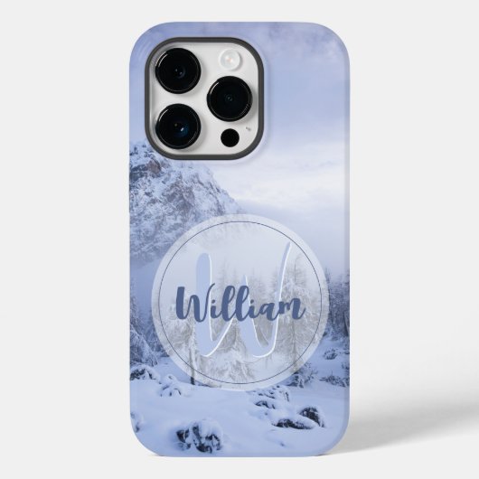 Winterwonderland sneeuwmoesson Case-Mate iPhone case (Achterkant)