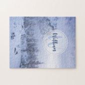 Winterwonderland sneeuwmoesson legpuzzel (Horizontaal)