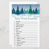 winterwoud Baby word scramble game (Voorkant / Achterkant)
