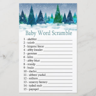 winterwoud Baby word scramble game