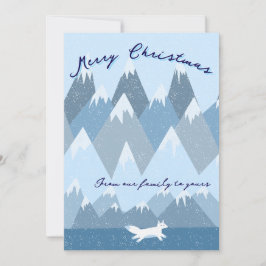 Wintery Christmas card Feestdagenkaart