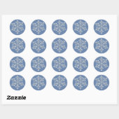 Wintery Crystal Snowflake Sticker (Vel)