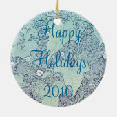 Wintery Goddess Keramisch Ornament (Achterkant)