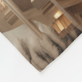 Wintery Library Fleece Deken (Hoek)