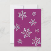 Wintery Magenta RSVP (Dos)