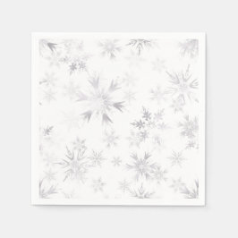 Wintery Snowflakes Servet