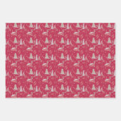 Wintery Snowshoe Flat Wrap (3 vellen) Inpakpapier Vel (Voorkant 2)