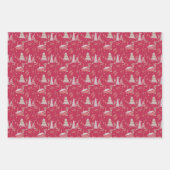 Wintery Snowshoe Flat Wrap (3 vellen) Inpakpapier Vel (Voorkant)