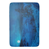 Winterzeekust in het maanlicht badmat (Voorkant Verticaal)