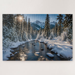 Winterzon in de woestijn legpuzzel
