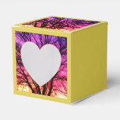 Winterzonneboom - Geel Bedankdoosjes (Voorkant Zijde)