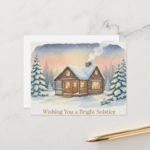 Winterzonnewende ansichtkaart briefkaart