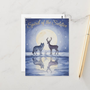 Winterzonnewende ansichtkaart briefkaart