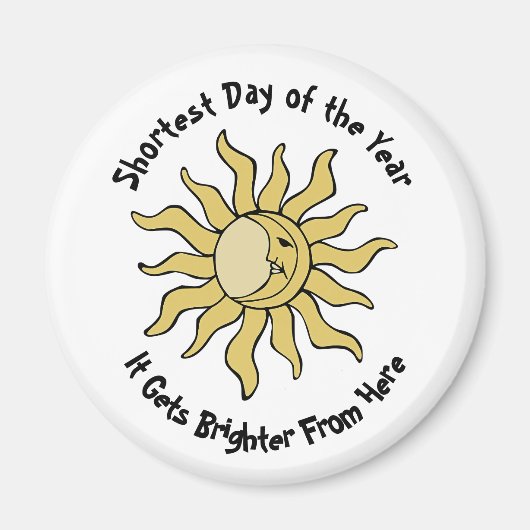 Winterzonnewende gedicht magneet (Voorkant)