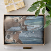 Winterzonnewende Godin Bos-Themaborden zakdoekjes Tissuepapier (Geschenk)