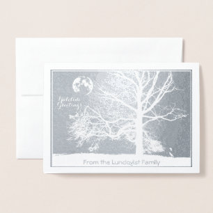 Winterzonnewende: Prospect Park-vakantie Folie Kaarten