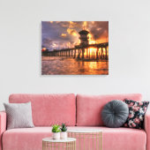 Winterzonsondergang Canvas Afdruk (Insitu (Woonkamer))