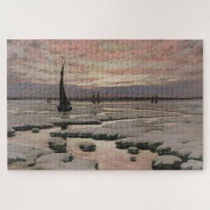 Winterzonsondergang Legpuzzel