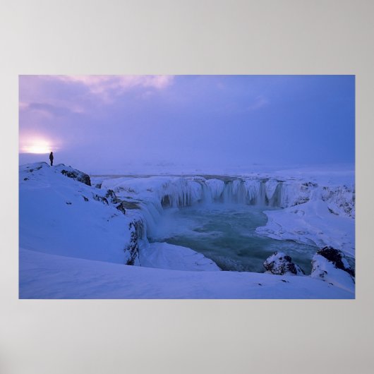 Winterzonsondergang Poster (Voorkant)