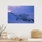 Winterzonsondergang Poster (Keuken)