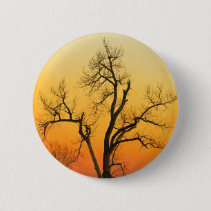 Winterzonsondergang Ronde Button 5,7 Cm