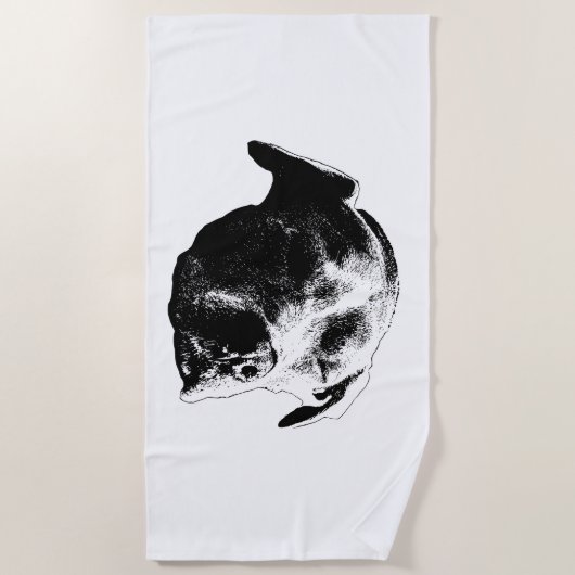 winterzonsondergang strandlaken (Voorkant)