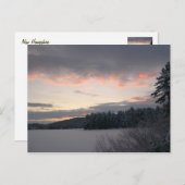 Winterzonsopgang 2 briefkaart (Voorkant / Achterkant)