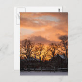 Winterzonsopgang Briefkaart (Voorkant / Achterkant)