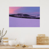 Winterzonsopgang in het Pieniny-gebergte Poster (Keuken)