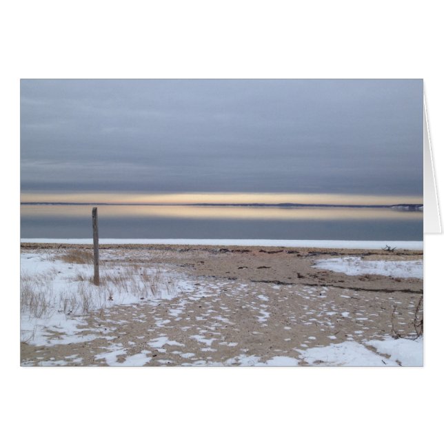 winterzonsopgang over de baai (Voorkant Horizontaal)