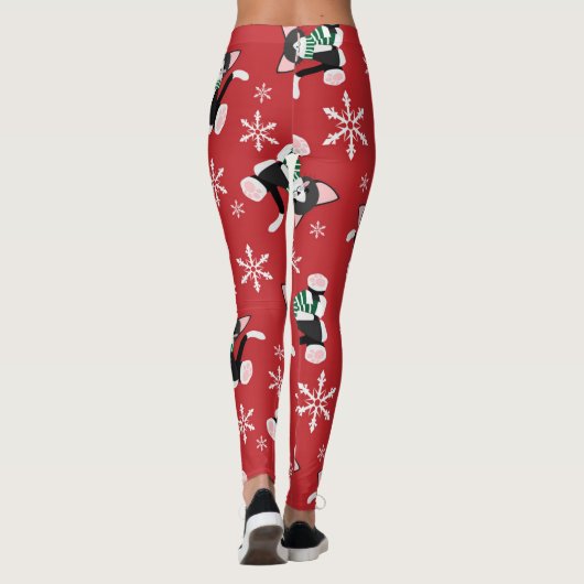 Winterzwart Kat Leggings (Achterkant)