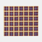 Winthrop University Tartan Fleece Deken (Voorkant (Horizontaal))