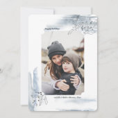 Wintry Days Kerstfeestay Fotokaart Feestdagenkaart (Voorkant)